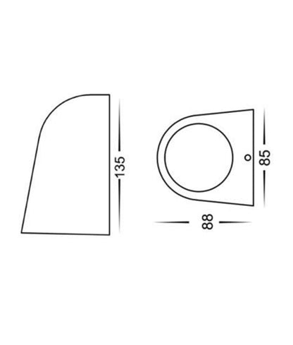 TORQUE 12V MR16 Exterior Surface Mounted Wall Light Antique Brass IP65 - TORQUE4