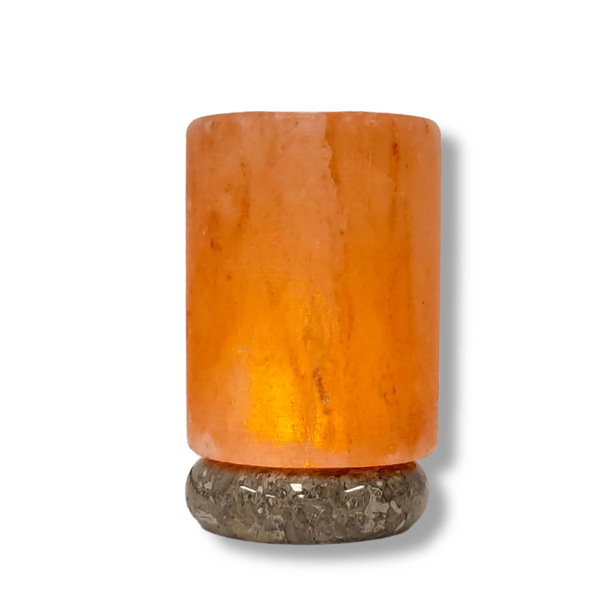 USB Himalayan Pink Rock Salt Lamp - Carved Shape Rocks Light Bulb Decor Lamps-Himalayan products-The Himalayan Salt Collective