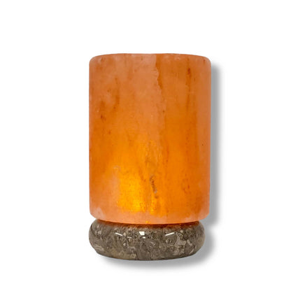 USB Himalayan Pink Rock Salt Lamp - Carved Shape Rocks Light Bulb Decor Lamps-Himalayan products-The Himalayan Salt Collective