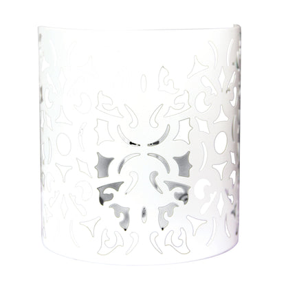Vicky 1 Light Wall Light Matt White-Wall Sconce-Oriel Lighting