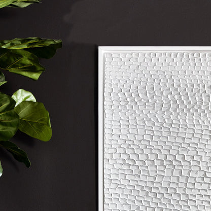 White Ripples Canvas Painting--Cafe Lighting and Living