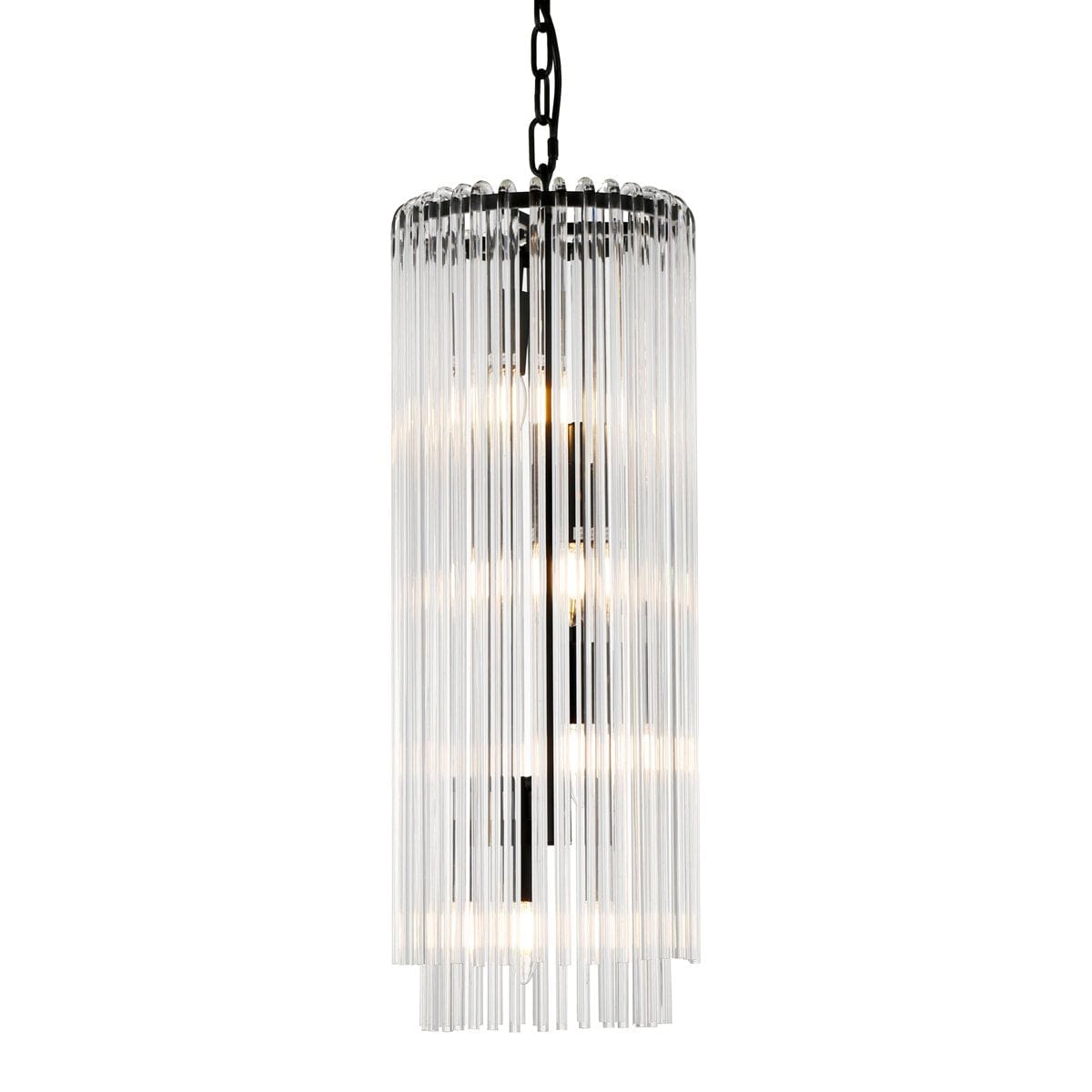 Cafe Lighting ZARA Black - 4 Light Long Pendant-Pendant Light-Cafe Lighting and Living