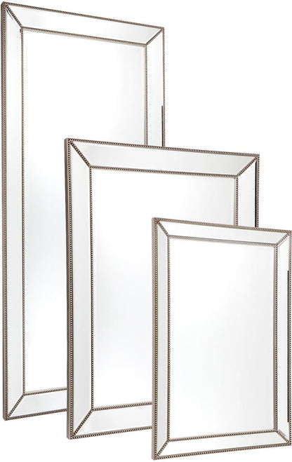 Zeta Wall Mirror - Large Antique Silver Cafe Lighting and Living, Mirrors, zeta-wall-mirror-large-antique-silver
