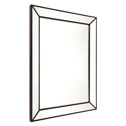 Zeta Wall Mirror - Large Black Cafe Lighting and Living, Living, zeta-wall-mirror-large-black