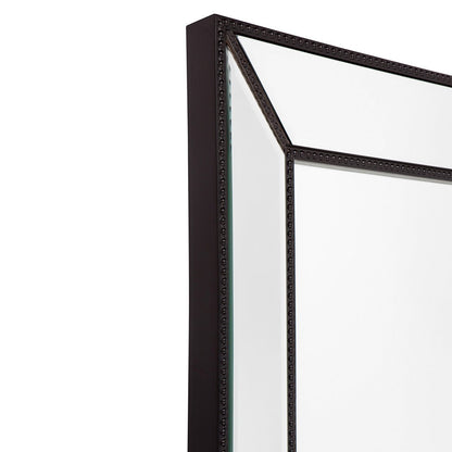 Zeta Wall Mirror - Large Black Cafe Lighting and Living, Living, zeta-wall-mirror-large-black