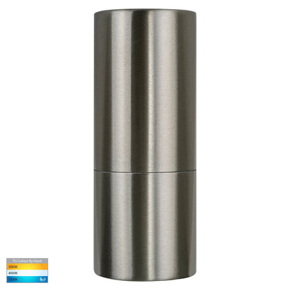 HV1171T - Piaz Stainless Steel TRI Colour Fixed Down LED Wall Pillar Light