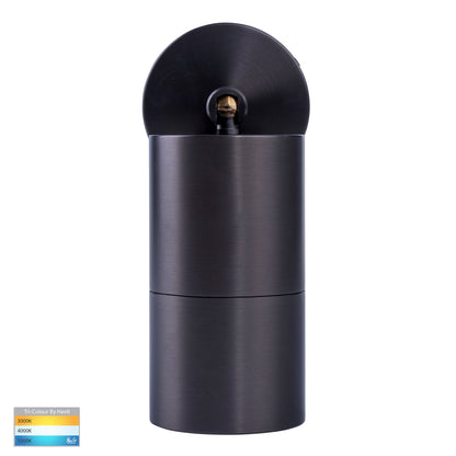 HV1275T-HV1277T - Tivah Solid Brass Graphite Coloured TRI Colour Single Adjustable Wall Pillar Lights