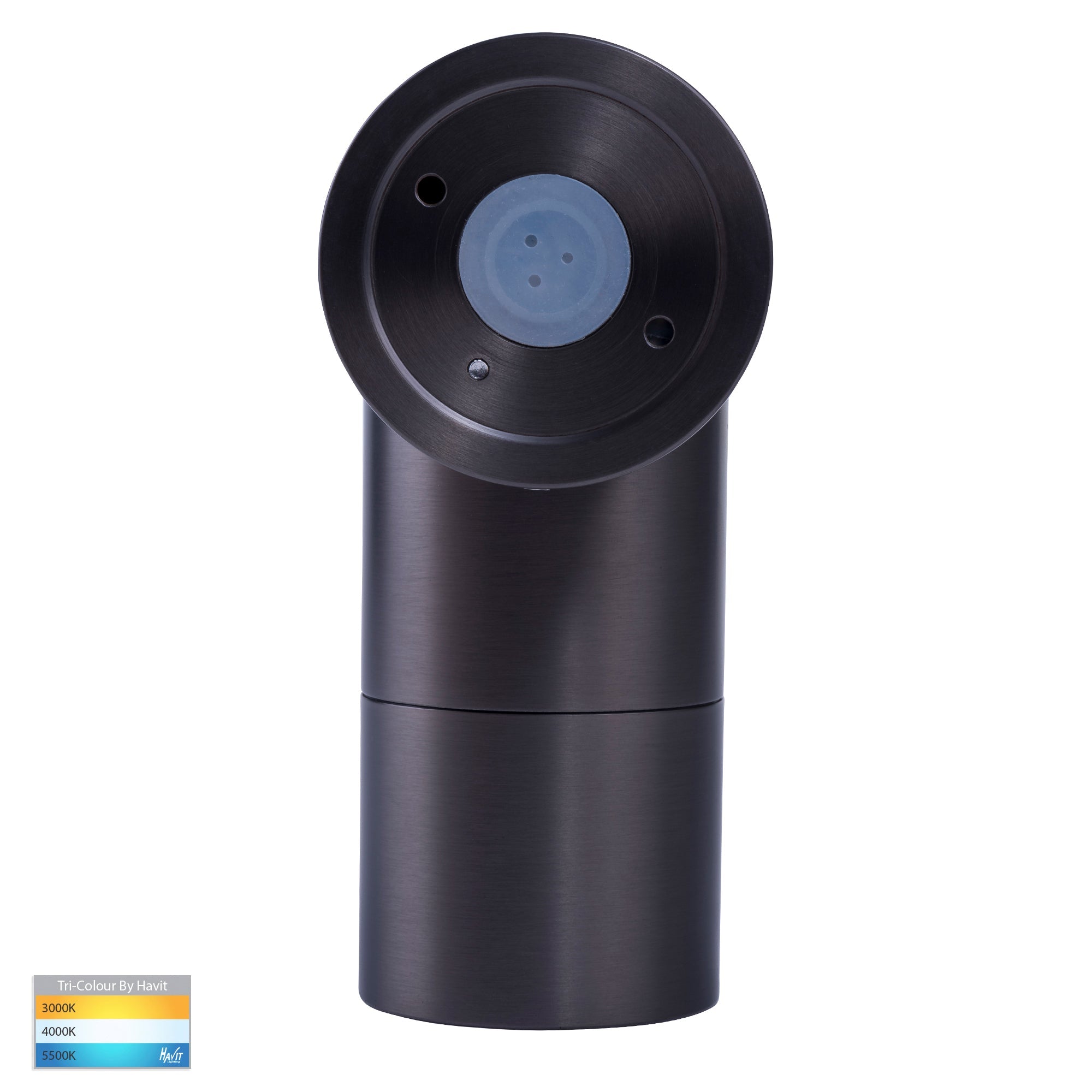 HV1275T-HV1277T - Tivah Solid Brass Graphite Coloured TRI Colour Single Adjustable Wall Pillar Lights