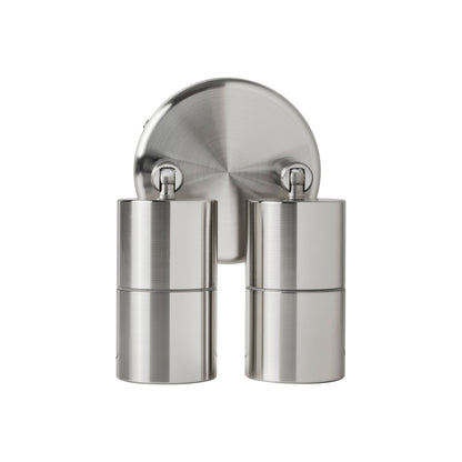 HV1307MR11NW - Mini Tivah 316 Stainless Steel Double Adjustable Wall Pillar Lights