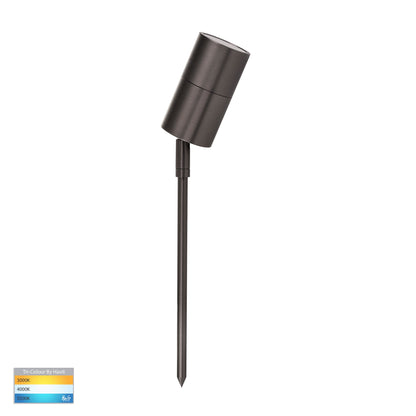 HV1477T - Tivah Graphite Coloured TRI Colour LED Garden Spike Light