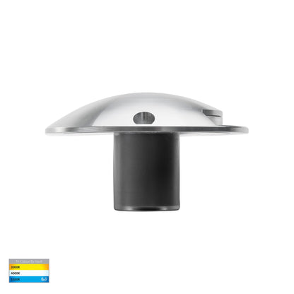 HV2871T-SLV-12V -  Dome Silver Aluminium LED One Way Deck Lights