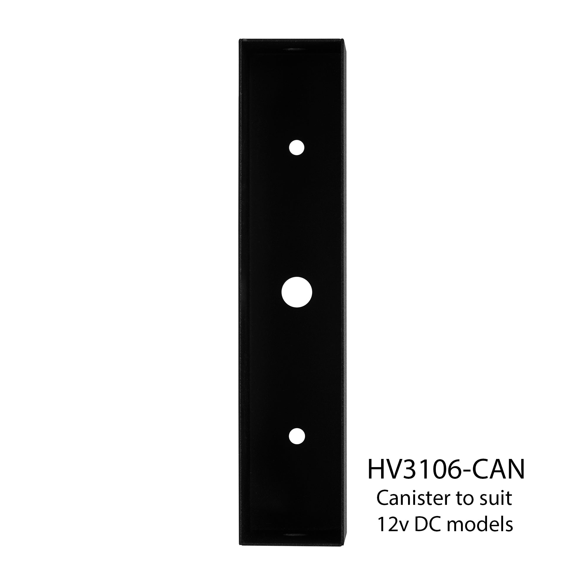 HV3106T-BLK-240V | HV3106T-BLK-12V - Paso Black Recessed LED Step Light