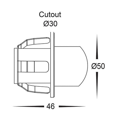 HV3264W - Sako 316 Stainless Steel Recessed Up & Down LED Step Light