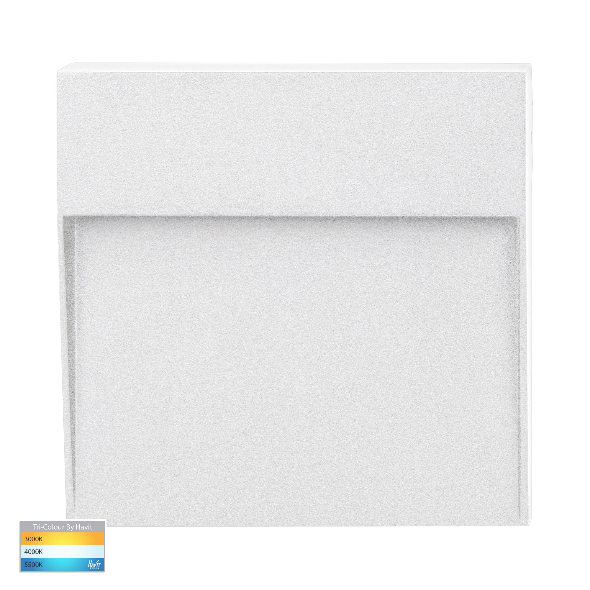 HV3269T-WHT-12V-SQ - Fino White Square LED Outdoor Step Light