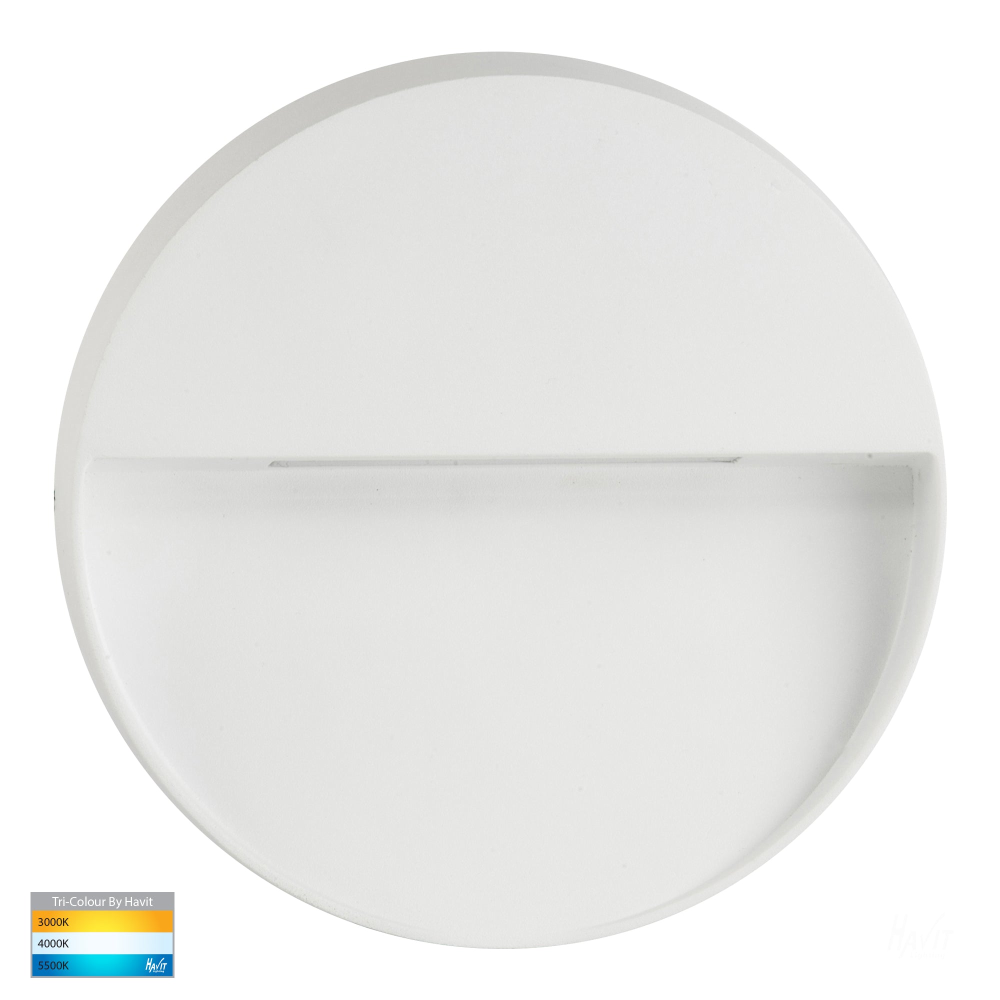 HV3277T-WHT - Virsma White Round LED Step lights