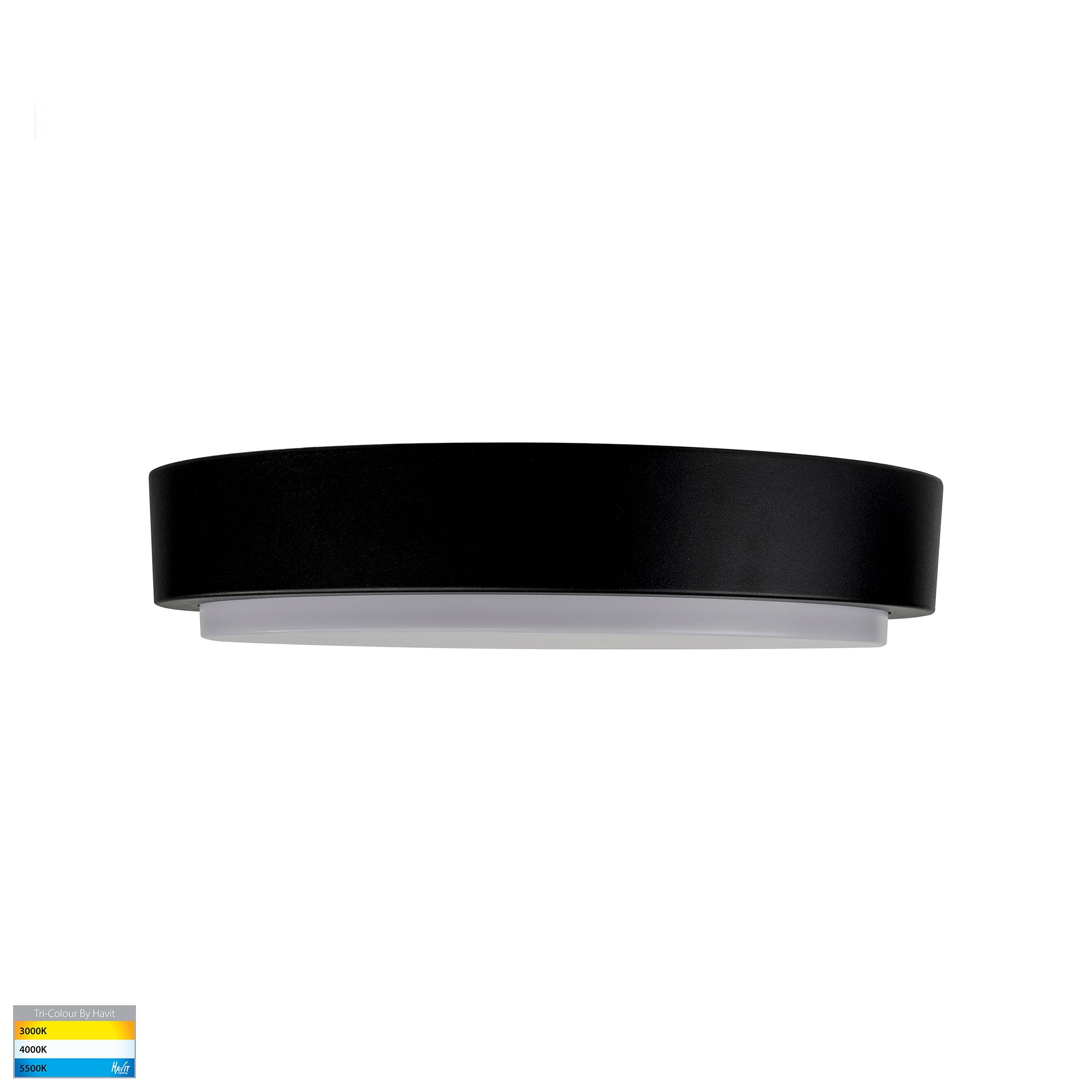 HV36053T-BLK - Liptor Black 30w Ceiling Mounted LED Oyster