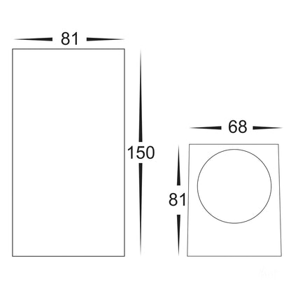 HV3632T-WHT - Accord White TRI Colour Up & Down LED Wall Light