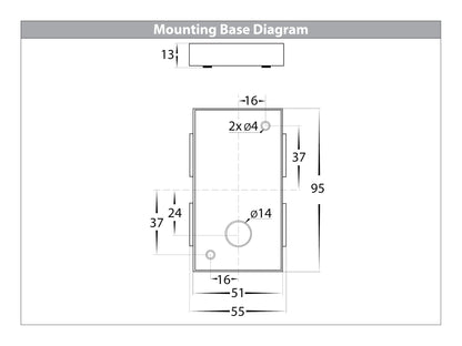 HV3635T-BLK - Savannah Black Up & Down LED Wall Light