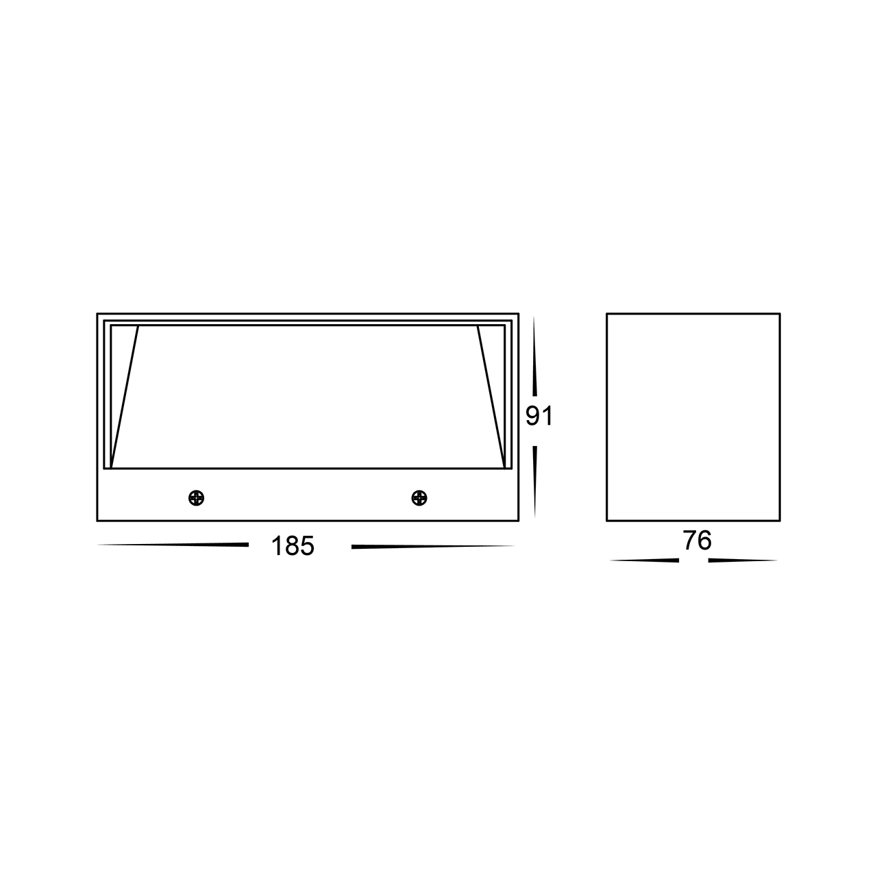 HV3637T-WHT - Nikki White Up & Down LED Wall Light
