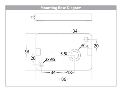 HV3646T-BLK - Essil Black Up & Down LED Wall Light