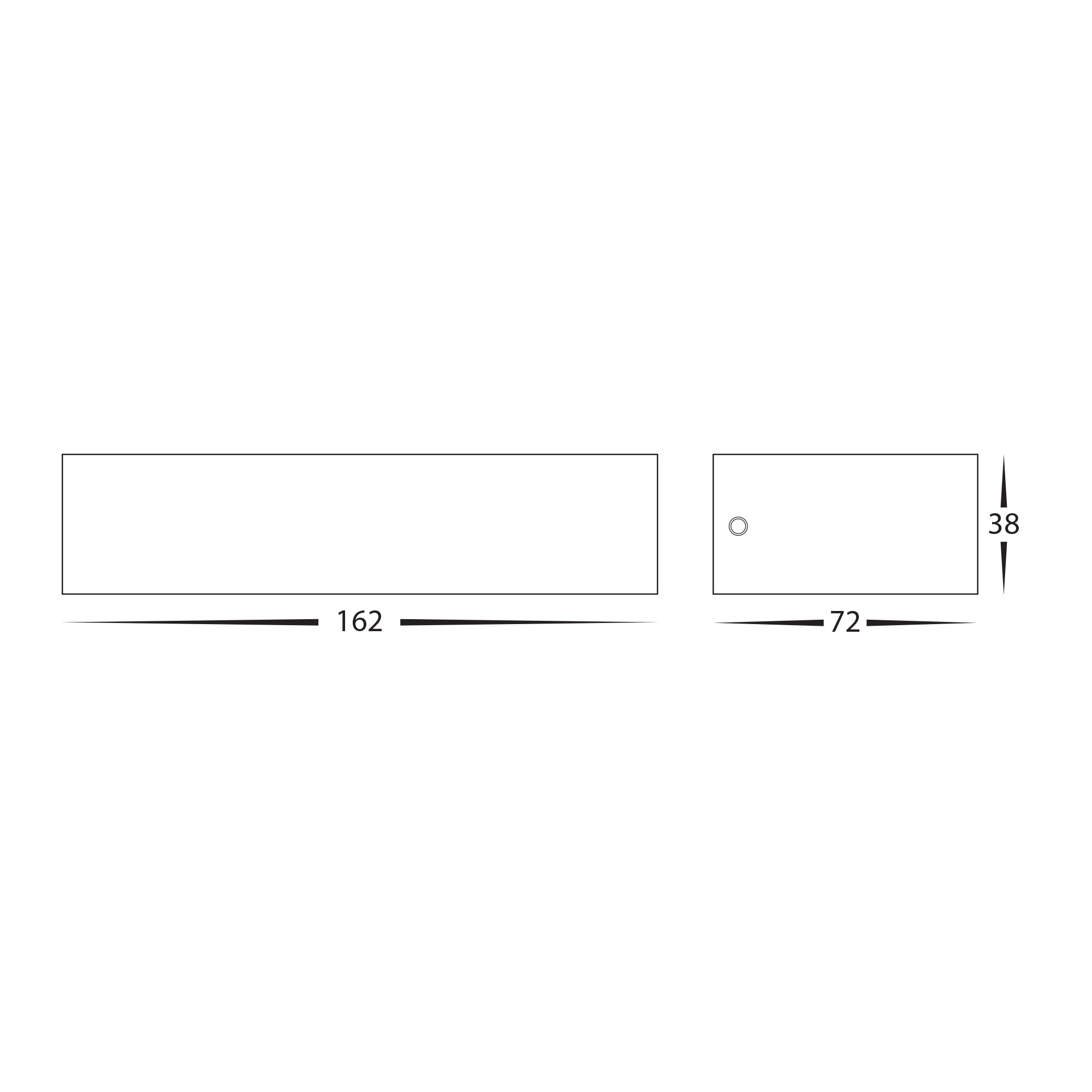 HV3654T-WHT - Siena White LED Uplighter Wall Light