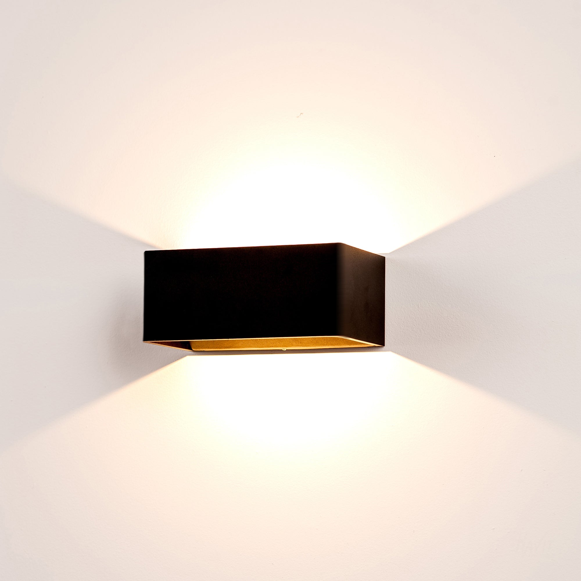 HV3665T-BLK - Mia Black TRI Colour Up & Down LED Wall Light