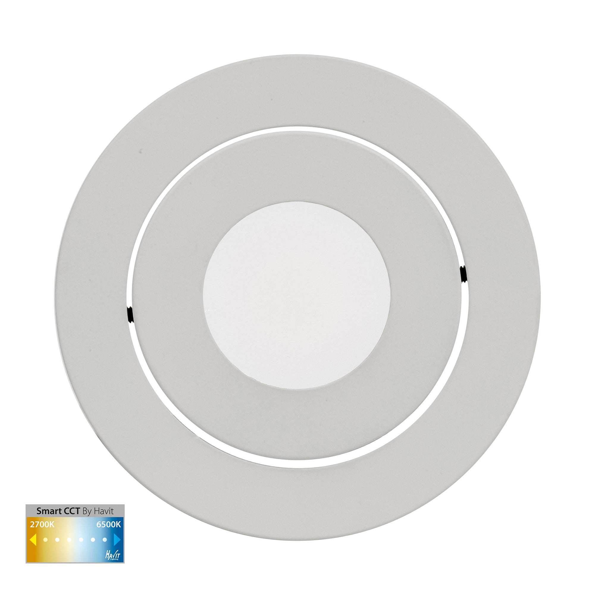 HV5512CCT-WHT - Prime White Tilt CCT WIFI LED Downlight