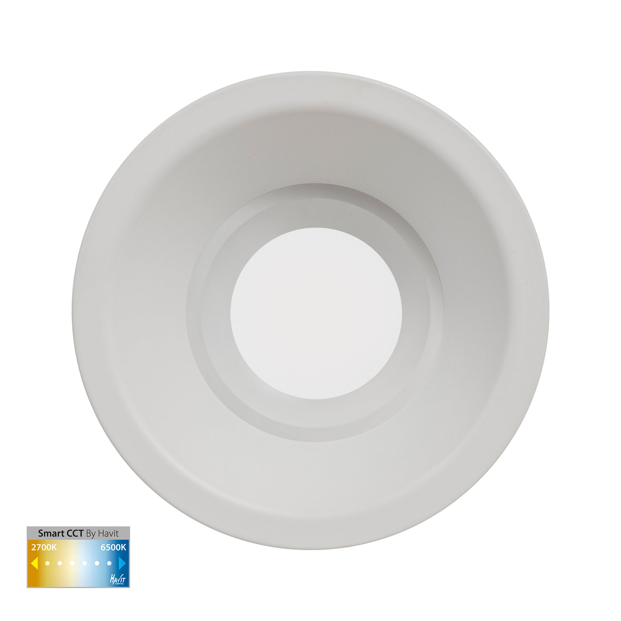 HV5514CCT-WHT - Prime White Fixed Deep CCT WIFI LED Downlight