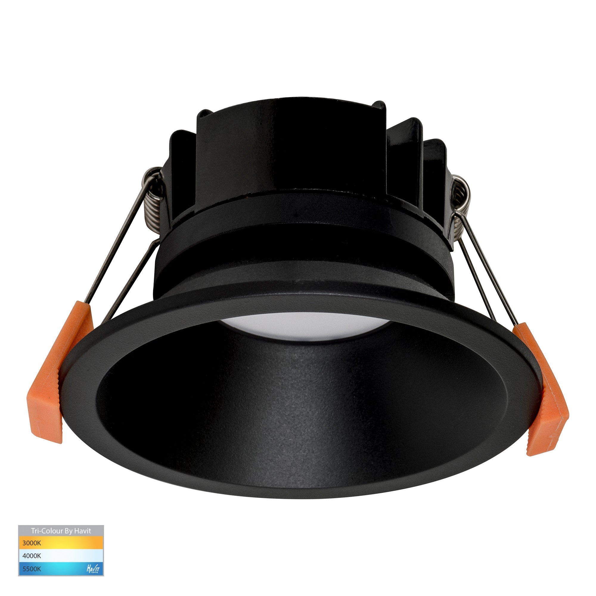 HV5528T-BLK - Gleam Black Fixed LED Downlight