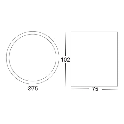 HV5812T-BLK | HV5812T-BLK-12V - Nella 7w LED Black Adjustable Surface Mounted Downlight