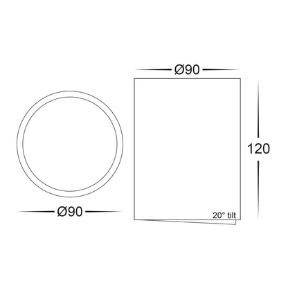 HV5813T-BLK | HV5813T-BLK-12V - Nella 12w LED Black Adjustable Surface Mounted Downlight