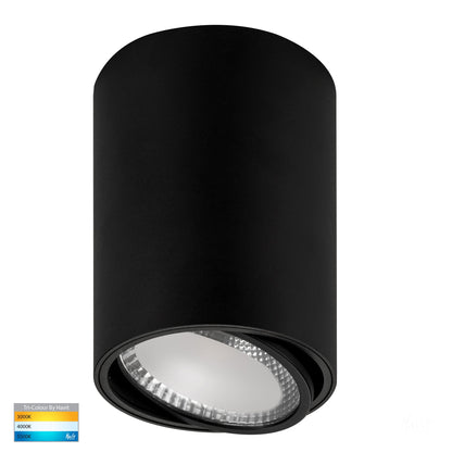 HV5815T-BLK | HV5815T-BLK-12V - NELLA 18w LED Black Adjustable Surface Mounted Downlight