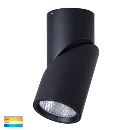 HV5824T-BLK |  HV5824T-BLK-12V - Nella Black 18w Surface Mounted Rotatable LED Downlight