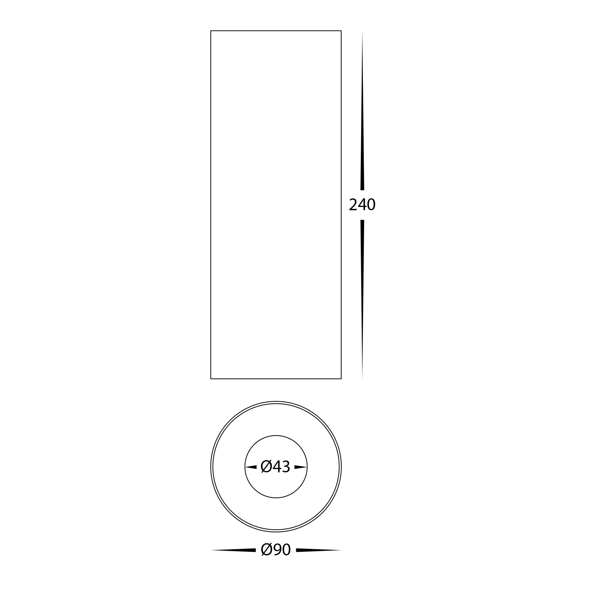 HV5842S-WHT-EXT | HV5842S-WHT-EXT-12V - Nella White 12w Surface Mounted LED Downlight