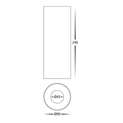 HV5842S-WHT-EXT | HV5842S-WHT-EXT-12V - Nella White 12w Surface Mounted LED Downlight