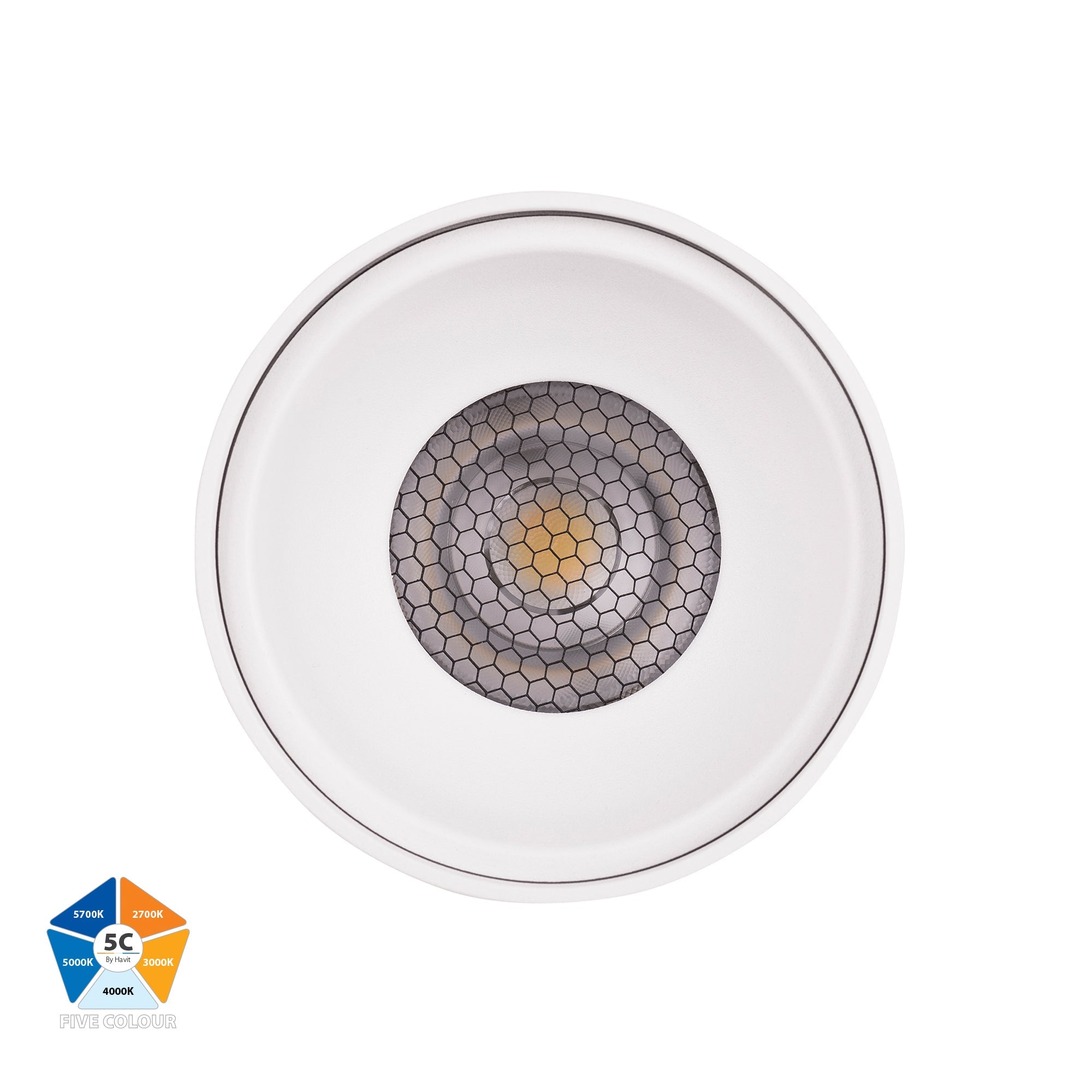 HV5842S-WHT-EXT | HV5842S-WHT-EXT-12V - Nella White 12w Surface Mounted LED Downlight