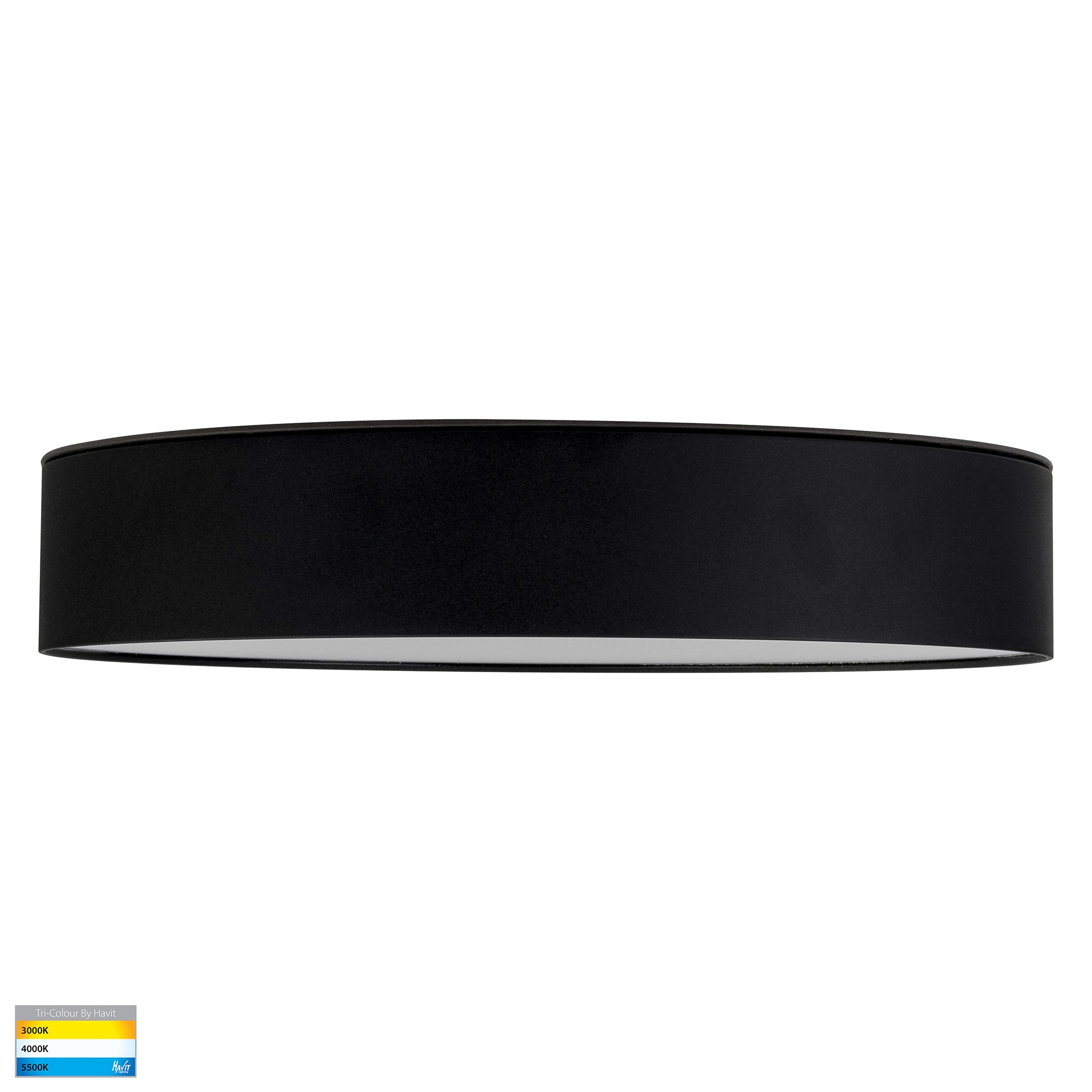 HV5893T-BLK - Nella Black 30w Ceiling Mounted LED Oyster