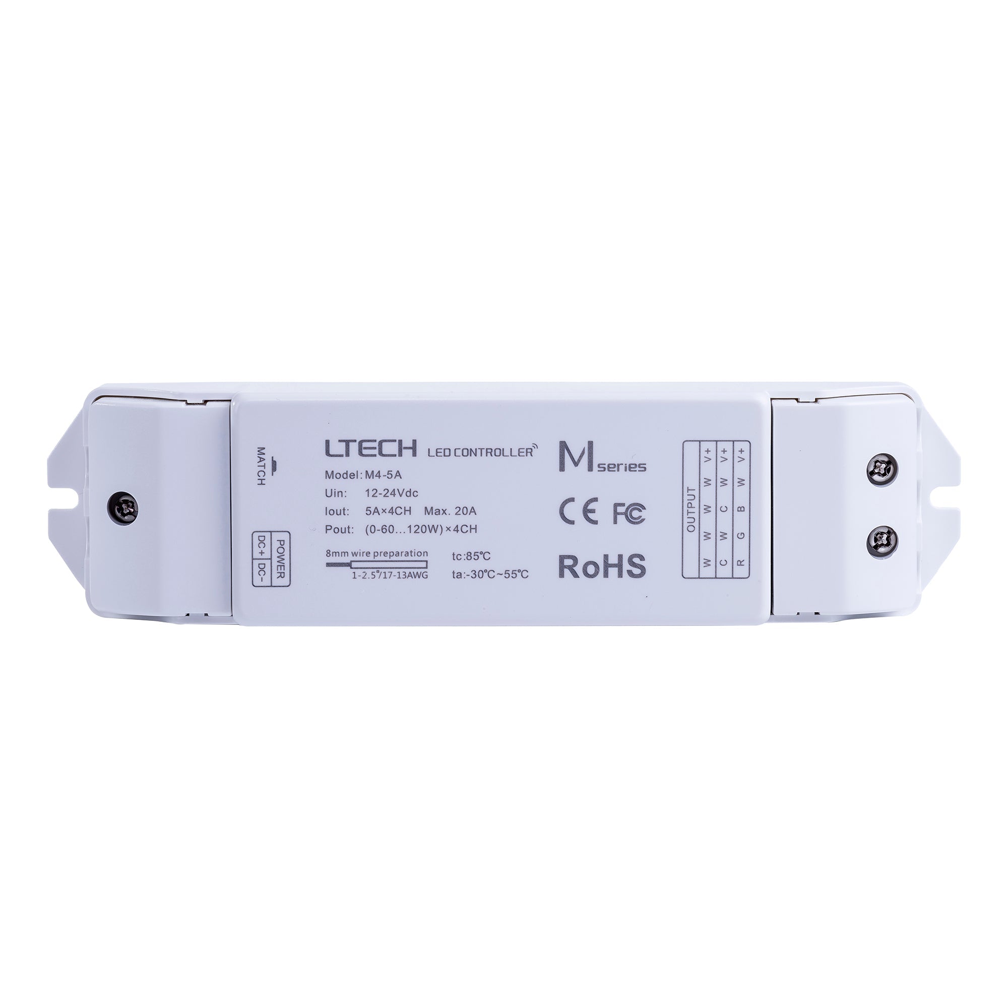 HV9102-M1+M4-5A - Single Colour LED Strip Remote Controller