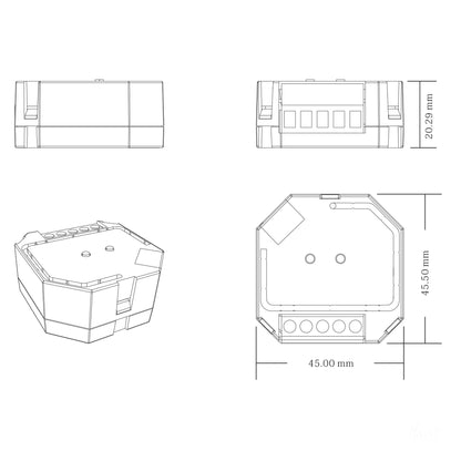 HV9105-ZB-ACDIM - Zigbee Trailing edge dimmer