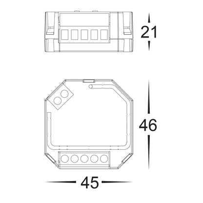HV9107-2701S-N - Dali On-Off Relay Module