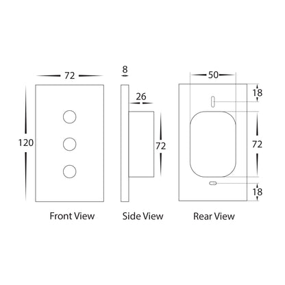 HV9111 - Wifi Single Gang White Dimmer Wall Switch