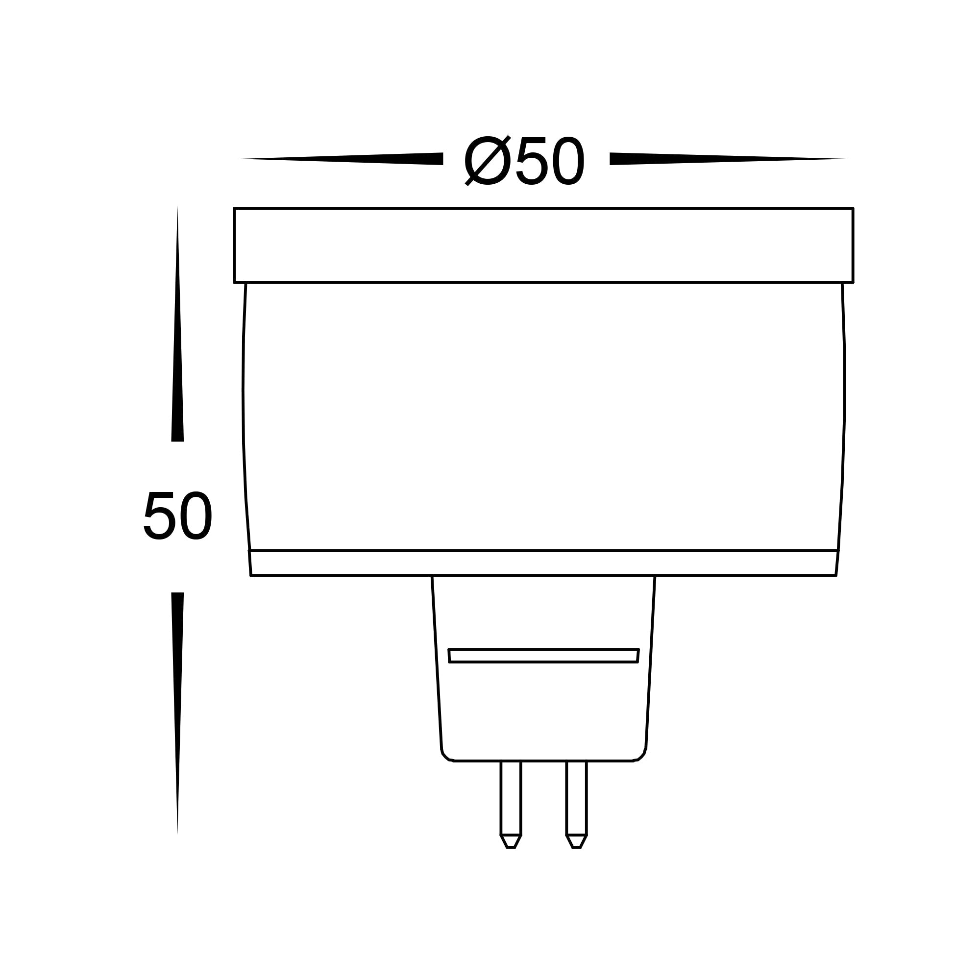 HV9507B - Blue 12v DC 5w MR16 LED Globe