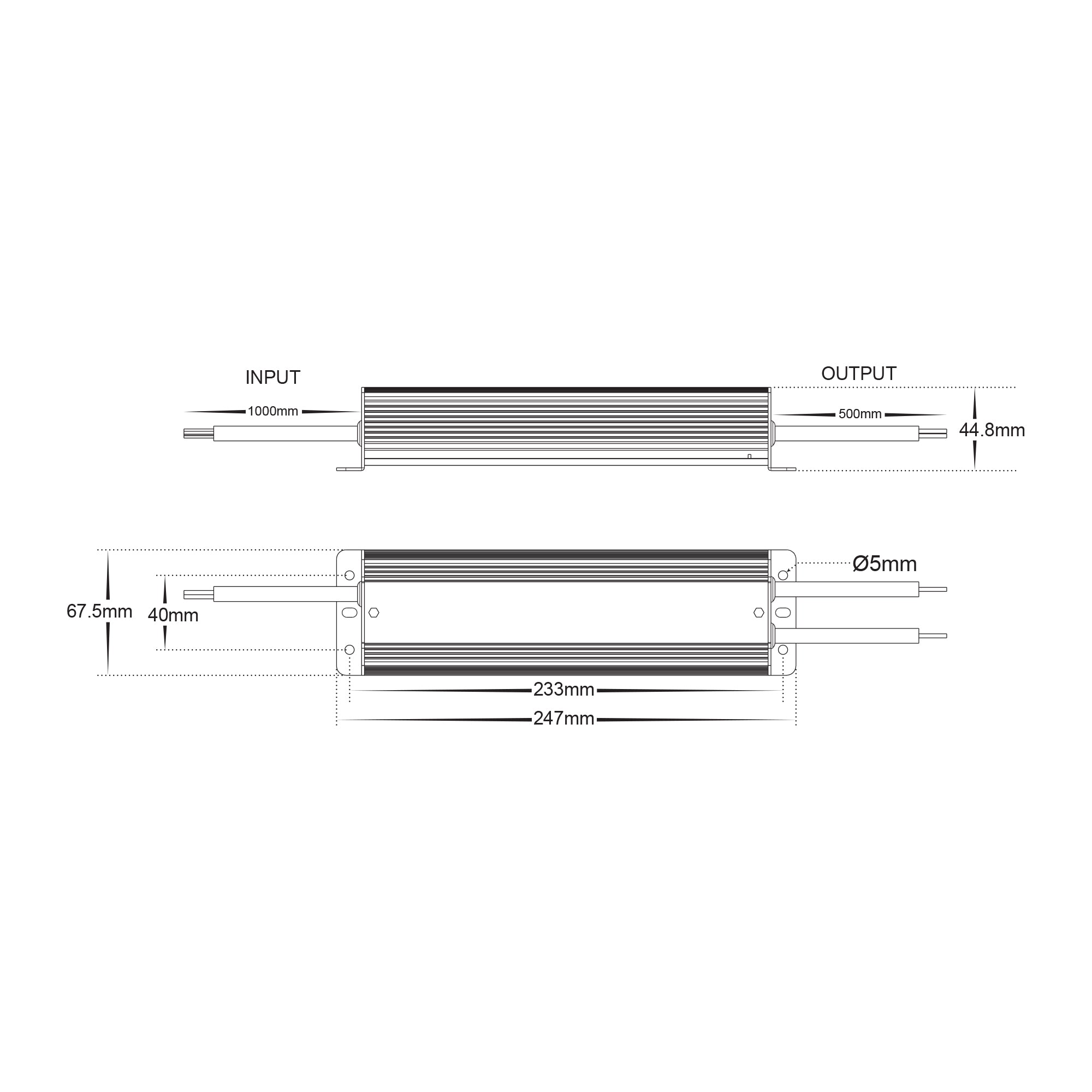 HV9658-150W - 150w Weatherproof LED Driver