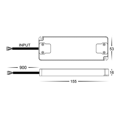 HV9666-30W - 30w Indoor IP20 Constant Voltage LED Driver