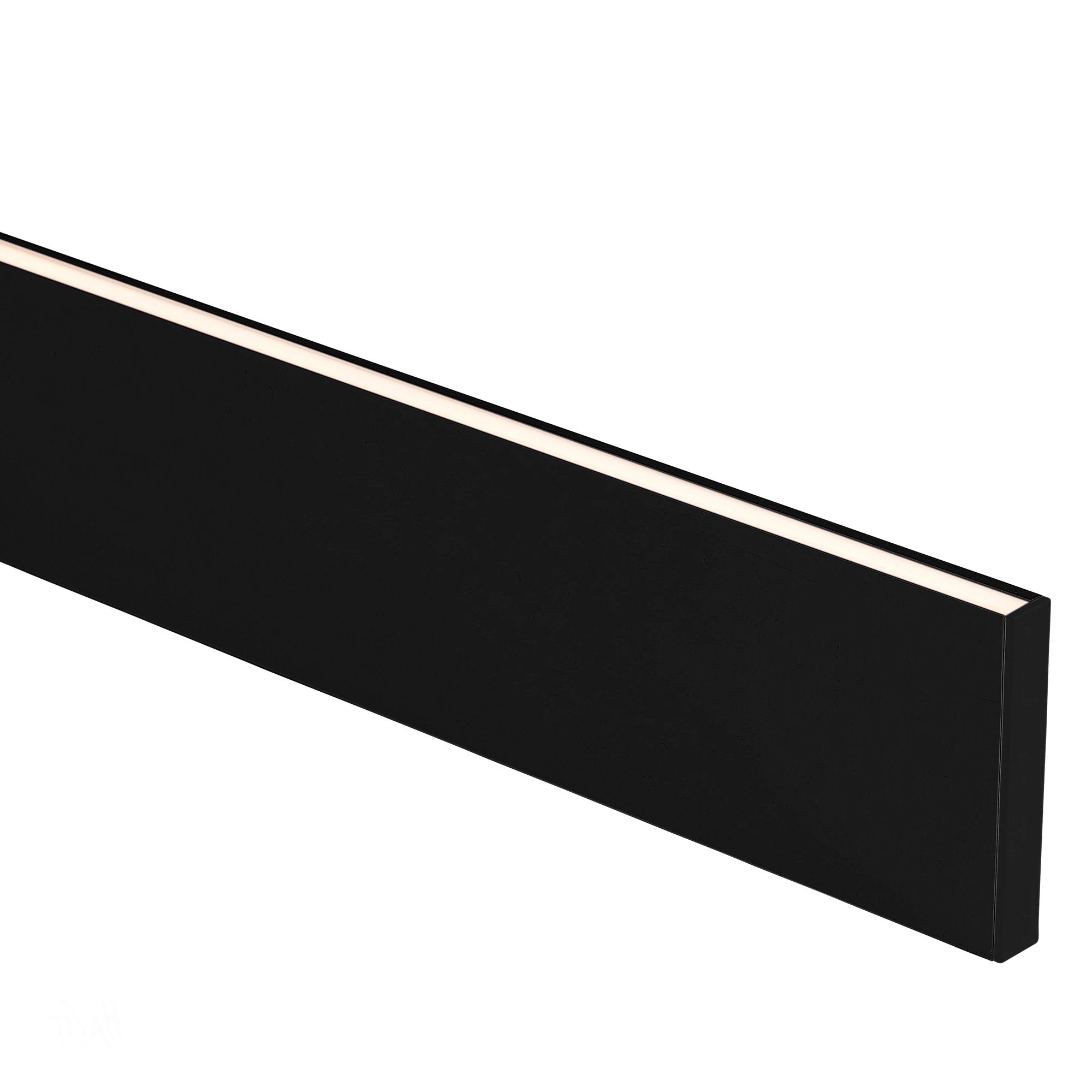HV9694-1170-BLK - Black Side Mounted Up & Down Aluminium Profile