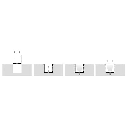 HV9695-4435 - Deep Square Winged Aluminium Profile