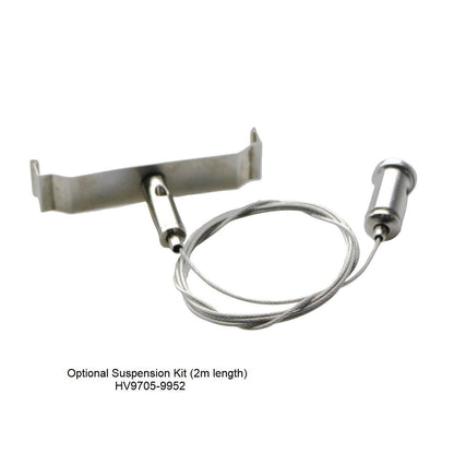 HV9693-6080-WHT - Deep Square Up & Down White Aluminium Profile