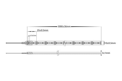 HV9723-IP54-240-4K-1 - 19.2w IP54 LED Strip 4000k