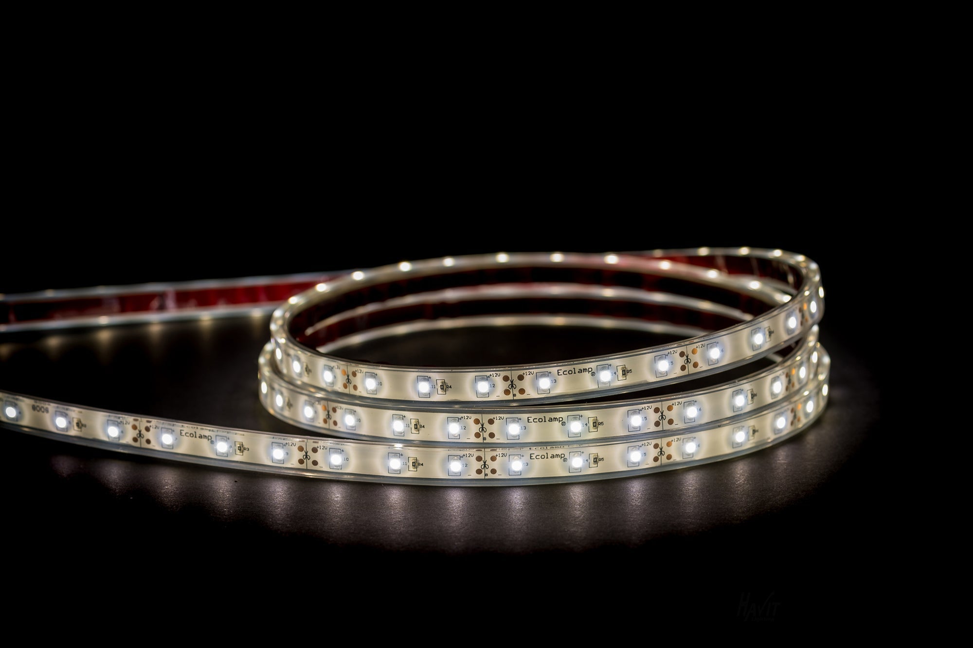 HV9723-IP67-60-4K - 4.8w 12v DC IP67 LED Strip 4000k