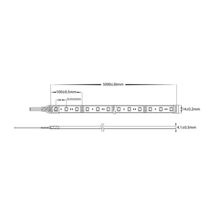 HV9750-IP67-30-RGB - 7.2w IP67 RGB LED Strip